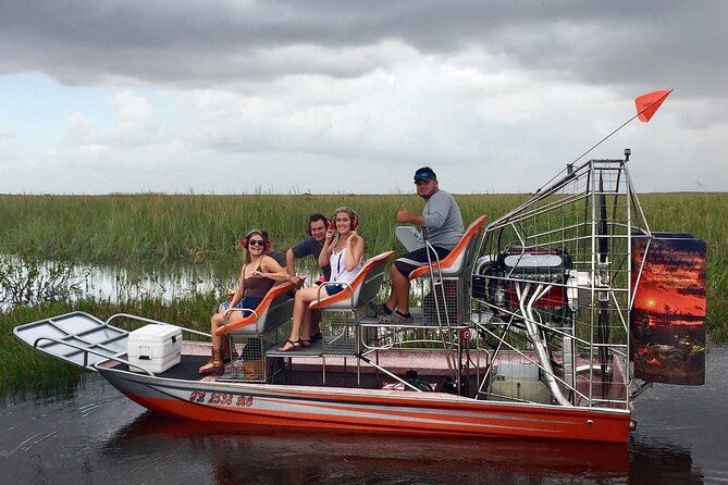 60 Minute Small Group Semi Private Everglades River Of Grass Airboat Charter - At a glance: a small boat with room to look around