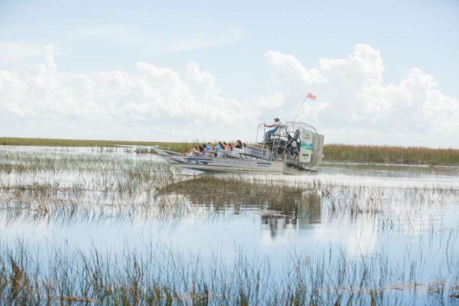 Everglades: Sawgrass Park Day Time Airboat Tour & Exhibits - The reptile exhibit brings you close