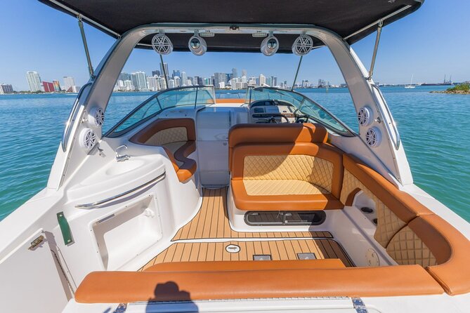 Explore Miami in Style: Private Boat Cruise Tour with Captain - The cruise port and arena add a working-city view