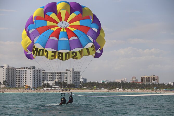 Fly South Beach Via Flysobe Parasail - South Pointe Park and the coastal route