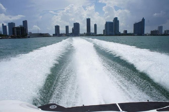 Fully Private Speed Boat Tours, VIP-style Miami Speedboat Tour of Star Island! - South Beach seen from the bay