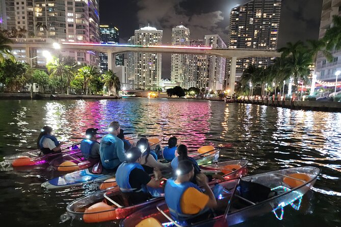 L.E.D. Light Kayak Miami City Lights - The Guides Can Make the Night