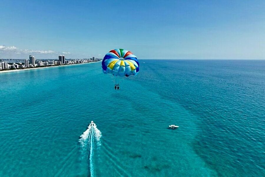 Miami Beach: Parasailing Boat Tour in South Beach - The return, with an optional splash