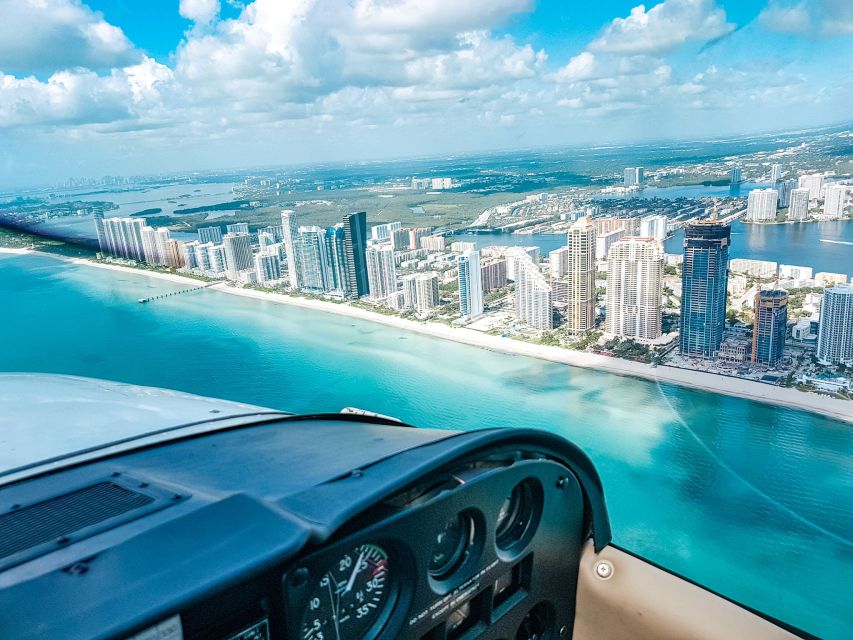 Miami Beach: South Beach Private Airplane Tour with Drinks - Following the route from the airport to South Beach