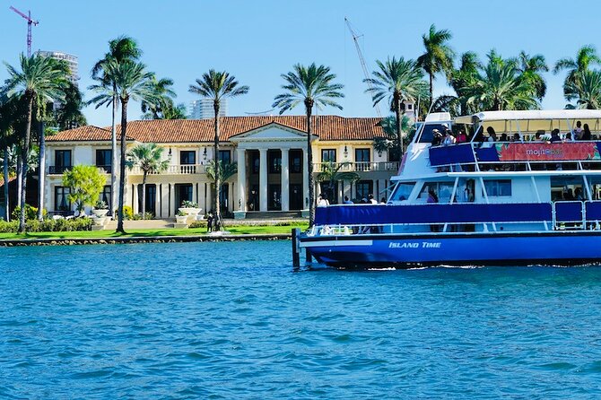 Miami Boat Tour - Celebrity Homes & Millionaire Mansions - Flagler Memorial Island and Fisher Island