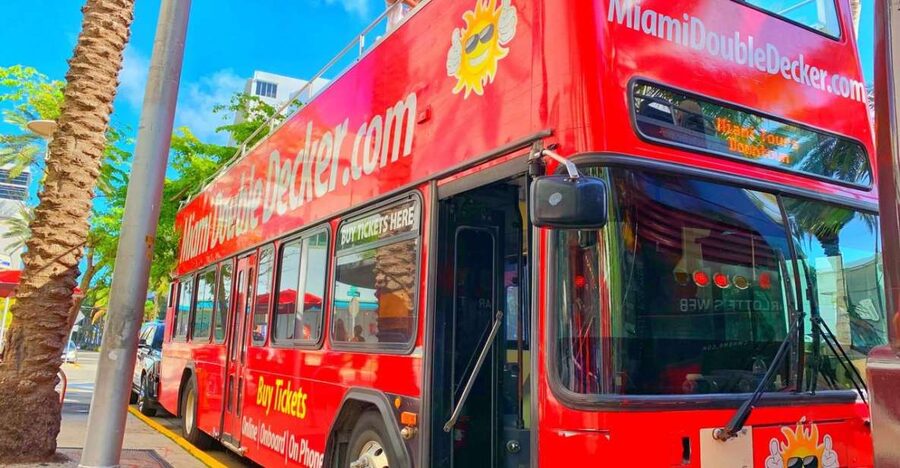 Miami: Double-Decker Bus Tour with Optional Boat Cruise - Art Deco, movie sites, and Miami Beach