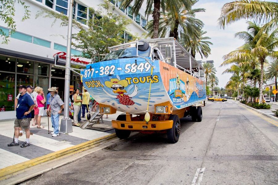 Miami: Duck Tour of Miami and South Beach - The splashdown into Biscayne Bay