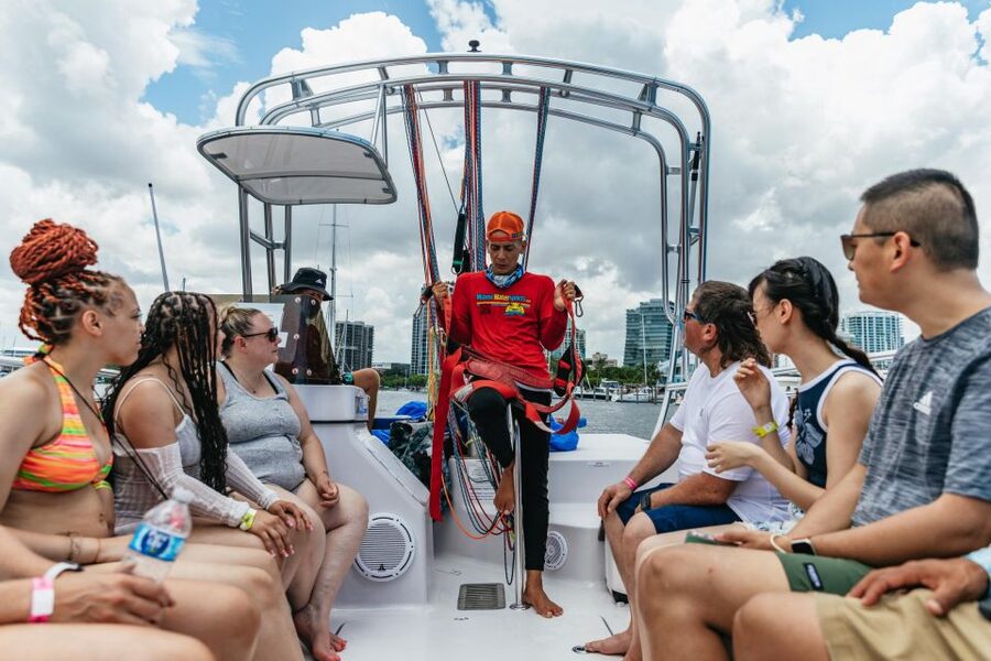 Miami: Parasailing Experience in Biscayne Bay - The launch, the views, and the landing