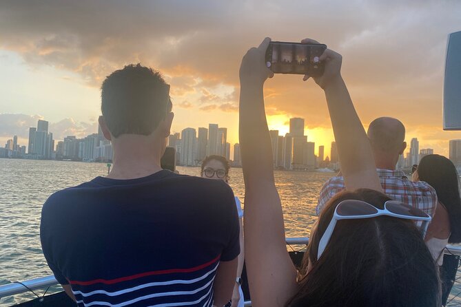 Miami Skyline: Happy Hour Cruise Music & Cash Bar - Sunset, city lights and the timing gamble