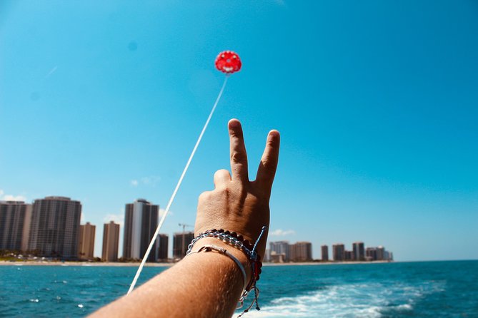 Parasailing Palm Beach - The 10 to 12 minutes in the air