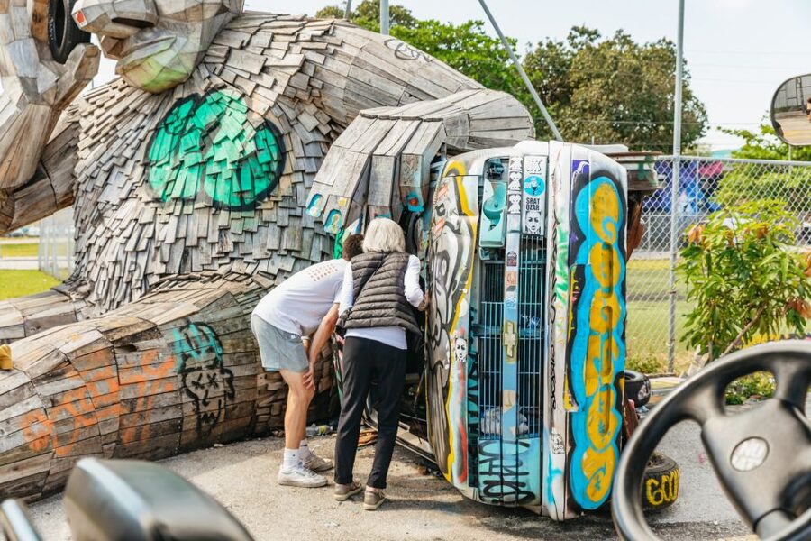 Wynwood Art District 1-Hour Street Art Tour by Golf Cart - The guide can turn a quick ride into a conversation
